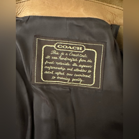 Coach Hair Calf Jacket size 8 Camel color - Picture 3 of 7